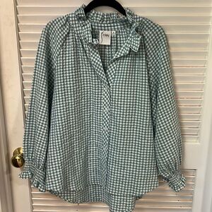 Seersucker Finley blouse